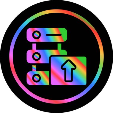 Web simge vektör çizim upload