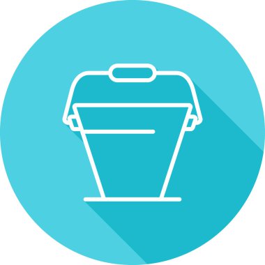 Kova. Web simgesi basit illüstrasyon