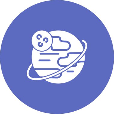 Gezegen simge vektör çizim 