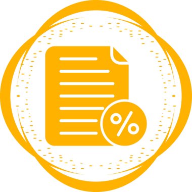 belge simgesi, vektör illüstrasyonu basit tasarım