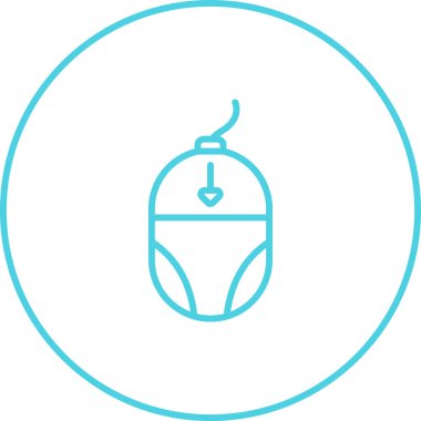 bilgisayar fare vektör simgesi, basit illüstrasyon 