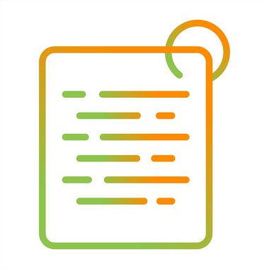 belge simgesi, vektör illüstrasyonu basit tasarım