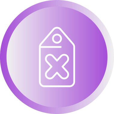 Etiket. Web simgesi basit illüstrasyon