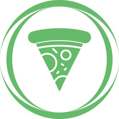 pizza. Web simgesi basit illüstrasyon