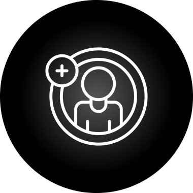 Hesap ekle. Web simgesi basit illüstrasyon