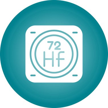 Kimyasal Element Web simgesi vektör çizimi