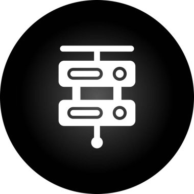 Sunucu web simgesi, vektör çizim