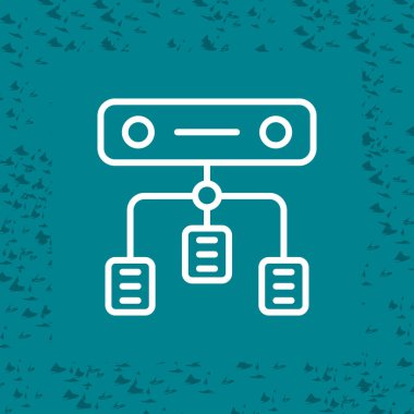 Yük dengeleyici. Web simgesi basit illüstrasyon