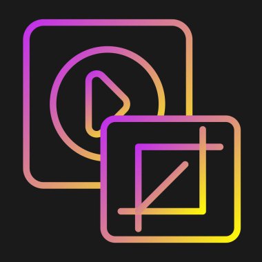 Ekin. Web simgesi basit illüstrasyon