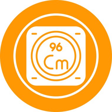 Kimyasal Element Web simgesi vektör çizimi