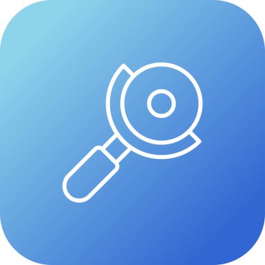 Açı öğütücü ağ ikonu vektör çizimi