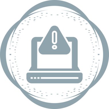 Uyarı, uyarı simgesi vektör illüstrasyonu 