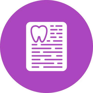 Reçete web simgesinin vektör illüstrasyonu