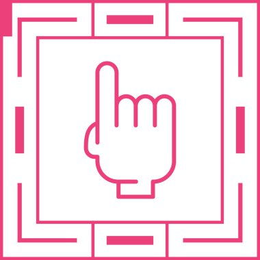 el simgesi, vektör illüstrasyonu basit tasarım