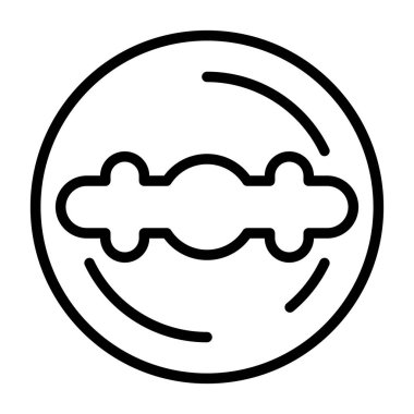 Anahtar deliği web simgesi, basit illüstrasyon 