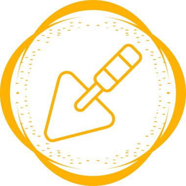 Trowel simgesi, vektör illüstrasyonu basit tasarım