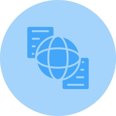 Belge Paylaşımı Web simgesi vektör çizimi