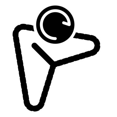 Yeniden yükleme simgesinin vektör çizimi 