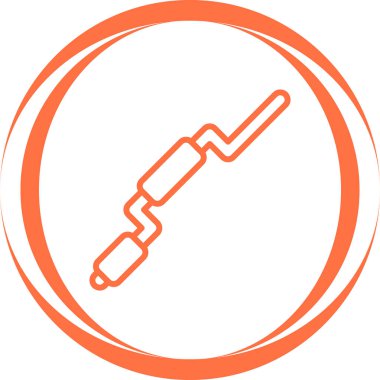 Matkap logosu. Vektör illüstrasyonu