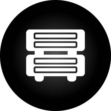 Sunucu web simgesi, vektör çizim