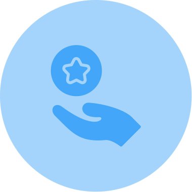 Yıldız. Web simgesi basit illüstrasyon