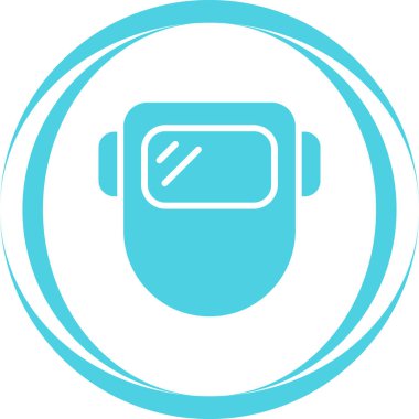 Kaynak maskesi simgesinin web illüstrasyonu