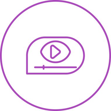 Video player vector icon design 