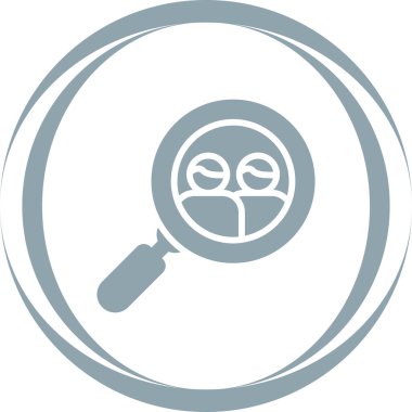 Kullanıcı Araştırma simgesi vektör illüstrasyonu 