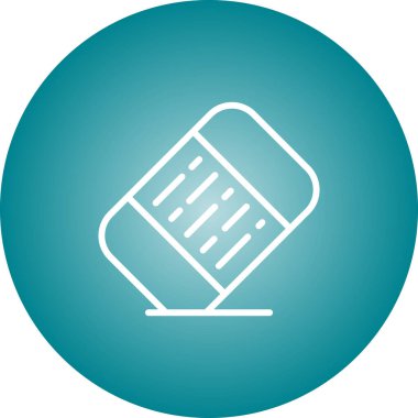 Silgi web simgesinin vektör illüstrasyonu 