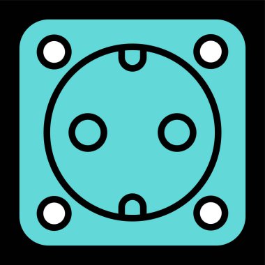 soket simgesi web basit illüstrasyon