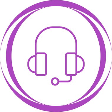 Kulaklık. vektör simgesi basit resimleme         