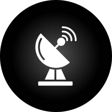 Radar. Web simgesi basit illüstrasyon