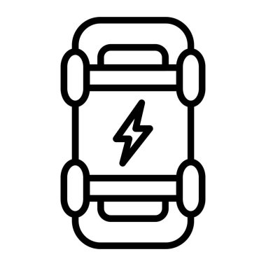 Elektrik Kaykayı web simgesi, basit vektör illüstrasyonu 