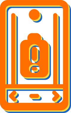 pil ağ simgesi, basit vektör illüstrasyonu