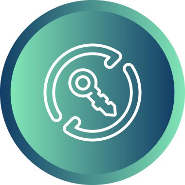 Yenile. Web simgesi basit illüstrasyon