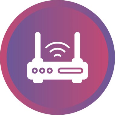 WiFi yönlendirici kutsal kişilerin resmi, vektör çizim     