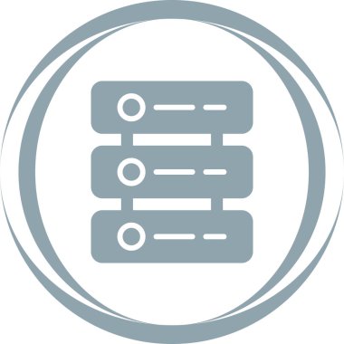 Sunucu web simgesi, vektör çizim