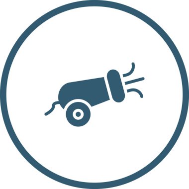 Modern Confetti Top simgesinin vektör çizimi    