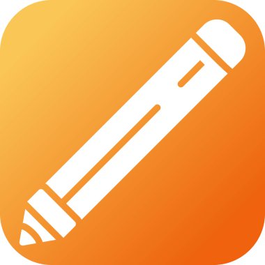 Kalem. Web simgesi basit illüstrasyon 