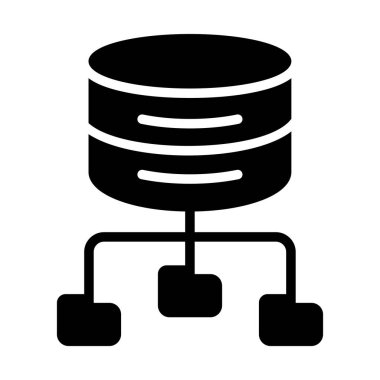 Büyük Veri Analizi vektör resimleme simgesi