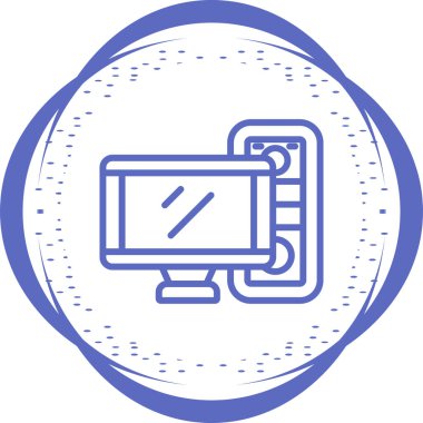 Bilgisayar web simge vektör çizim