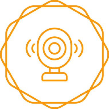 Beyaz Arkaplanda Bebek İzleyici Vektör Simgesi