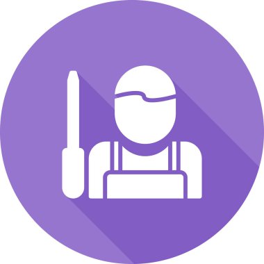 Handyman simgesinin vektör illüstrasyonu 