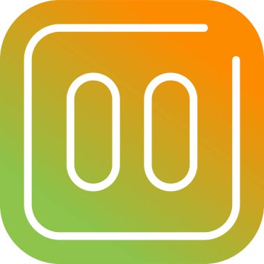 Duraklat simgesinin vektör illüstrasyonu