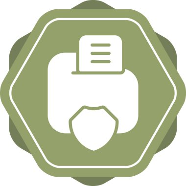 Veri Gizliliği simgesi, vektör illüstrasyonu basit tasarım