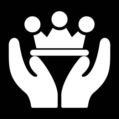 Taç. Web simgesi basit illüstrasyon