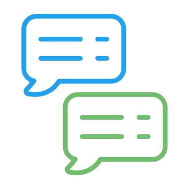 Sohbet balonları. Web simgesi basit tasarım