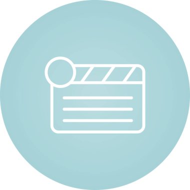  Clapper kurulu simge vektör çizim