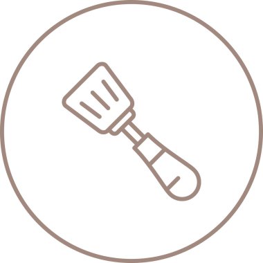 Spatula Simgesinin Vektör illüstrasyonu 