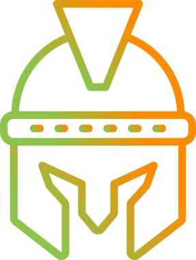  Kask simgesi vektör illüstrasyonu 